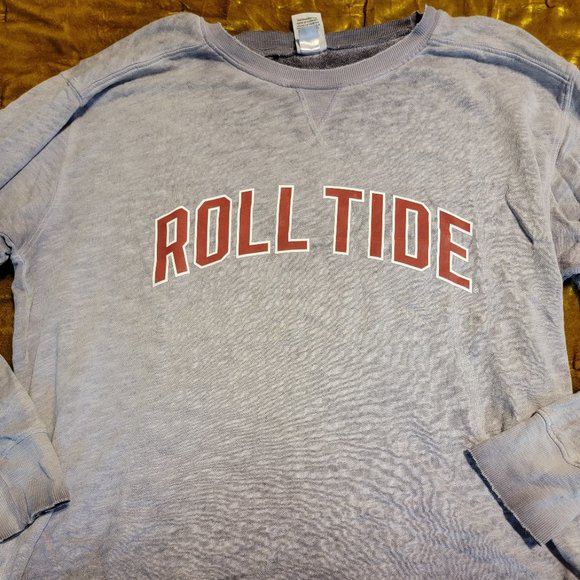 PINK Victoria's Secret Sweaters - ROLL TIDE Gray Crewneck Sweat Shirt